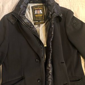 Scotch & Soda blazer jacket.  Size L.  Has zip hooded lining.  Great condition!